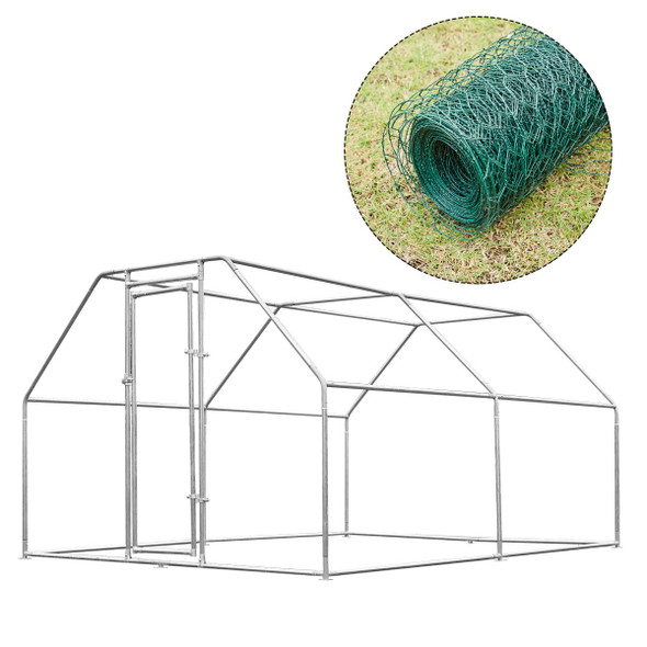 Large Walk-in Chicken Coop With Roof Cover product image