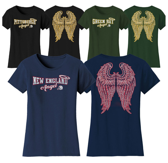Women's Football Angel T-Shirt product image