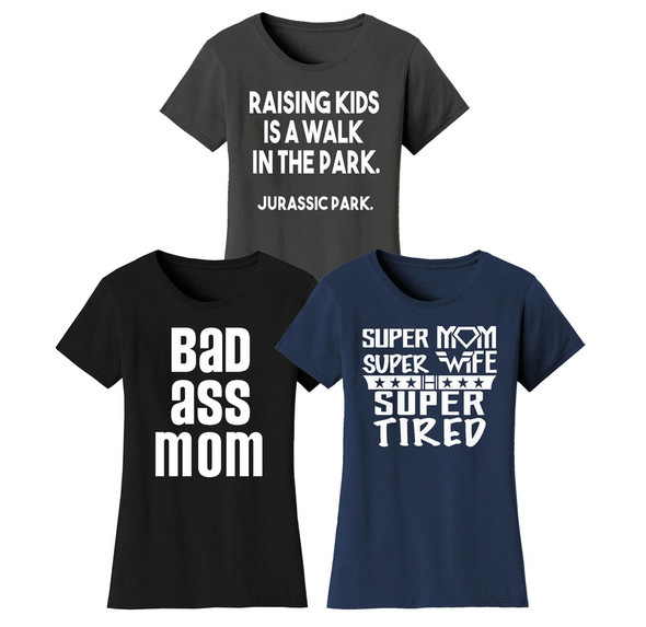 Super Mom Themed T-Shirt product image