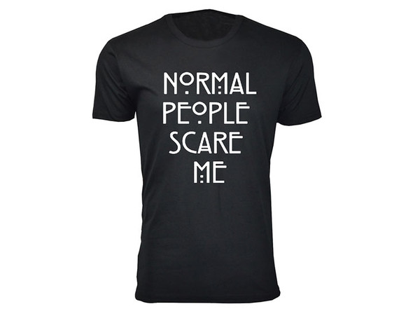 Men’s Normal People Scare Me Humor T-Shirt (SM-3X) product image
