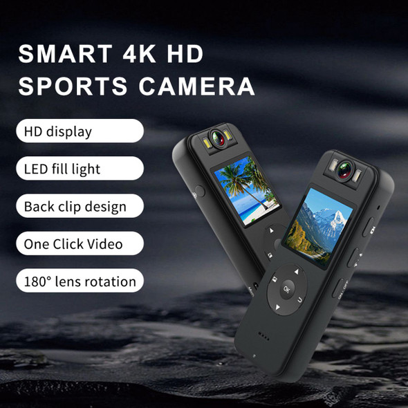 HD 4K DV Sports Camera Night Vision WIFI Outdoor Sports Bicycle Driving Recorder with Back Clip Law Enforcement Recorder product image