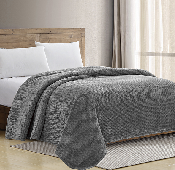 Sheradian Chevron Jacquard Braided Blanket product image