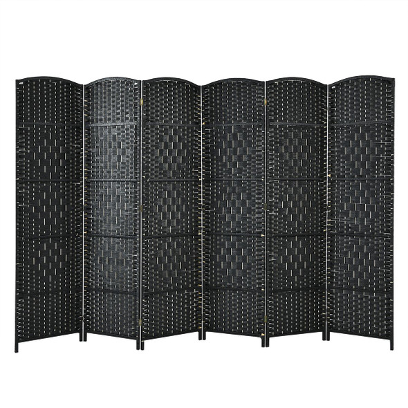 6ft Foldable 6-Panel Rattan Room Divider  product image