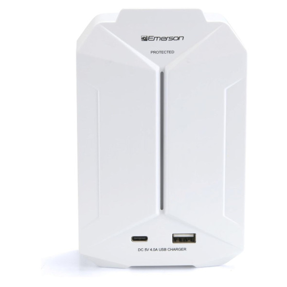 Emerson 6-Outlet + USB Wall Charger with Surge Protection product image