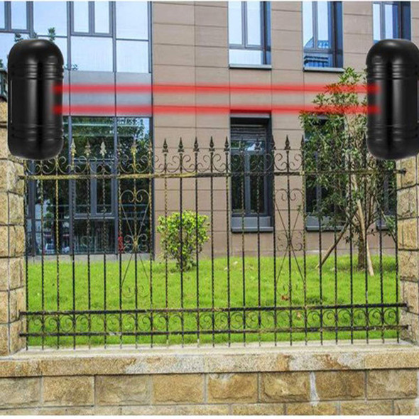 Double Beam Outdoor 100m Security Active IR Infrared Detector with Beam Alignment Sensor Alarm product image