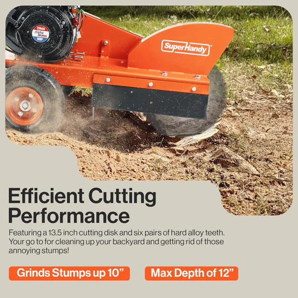 SuperHandy Compact Gas Stump Grinder product image