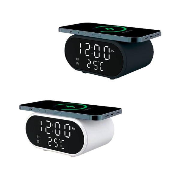Wireless Charger LED Alarm Clock with Temperature product image
