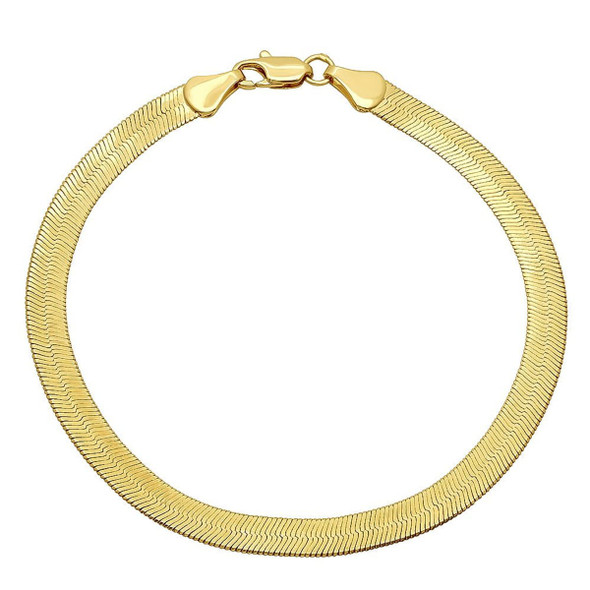 14K Gold Filled Herringbone Flat 8" Bracelet  product image