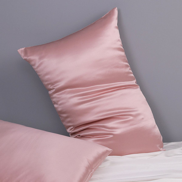 1Pcs 100% Pure Mulberry Silk Pillowcase for Hair and Skin, Allergen Resistant Dual Sides, 600 Thread Count Silk Bed Pillow Cases with Hidden Zipper, Standard Size,51 x 66 cm, Pink product image