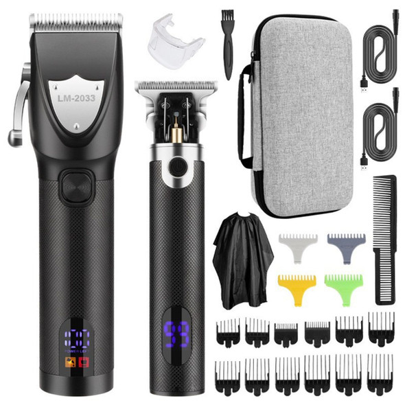 Cordless Hair Clipper, Professional Hair Clipper, Rechargeable Electric Hair Cutting Machine, Detail Trimmer (Black) product image