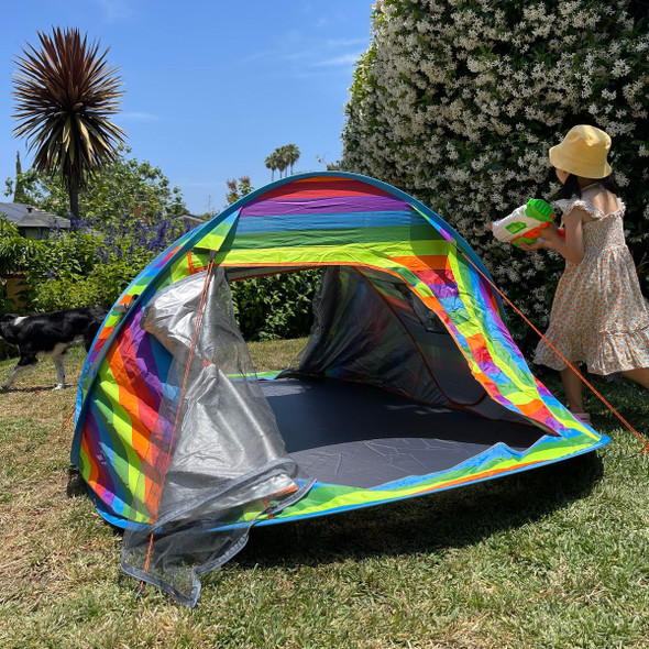 Instant 2-Person Pop-up Tent with 2 Ventilated Mesh Windows and Doors product image