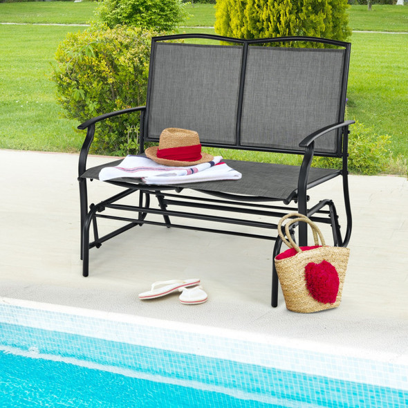 Outdoor Patio Glider Bench Rocking Loveseat product image