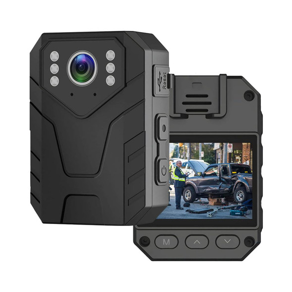 Mini Body Camera with Audio and Video Recording, 2.0 Inch LCD, Night Vision, 4K HD Multi-Function Endurance Wireless Waterproof Back Clip Camera product image