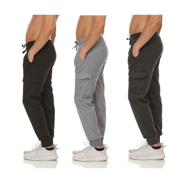 Men's  Jogger Pants with Cargo Pockets (3-Pack) product image