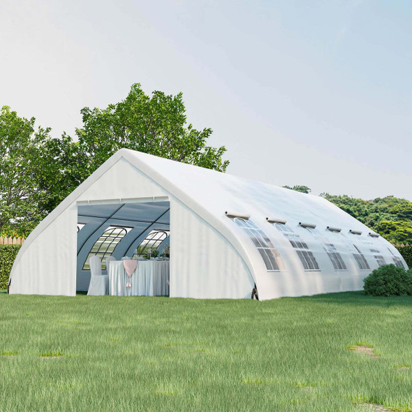 20 x 40-Foot Peach-Shaped Party Tent Canopy with Zipper Doors product image