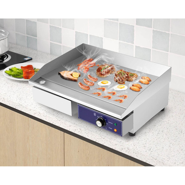 2000W Commercial Stainless Steel Grill with Adjustable Temp Control product image