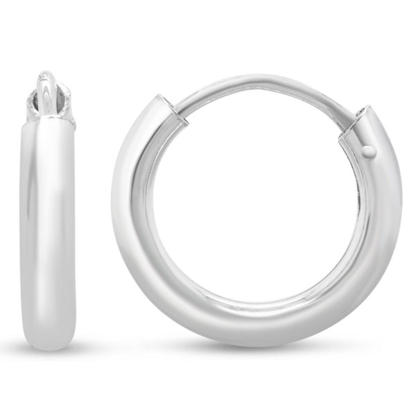 Endless Hoop Earrings in Sterling Silver (2 Sizes) product image