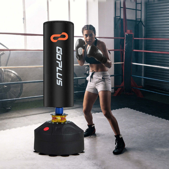 Freestanding Punching Bag Kickboxing Bag with Stand & Suction Cup Base product image