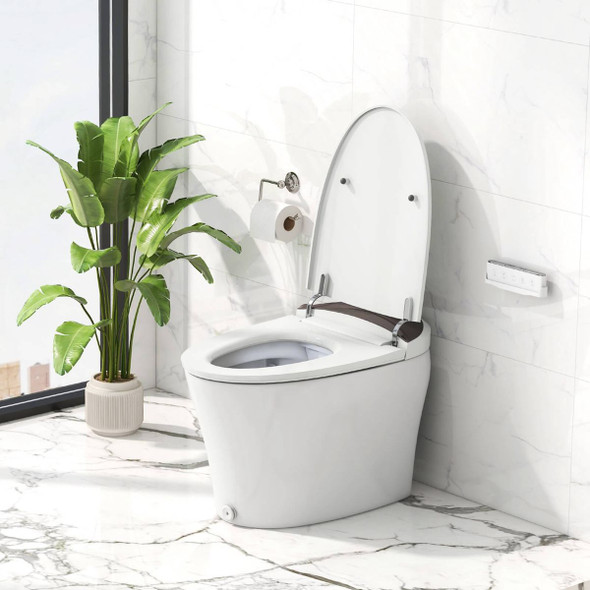 1.28GPF Smart Elongated Toilet Bidet with Heated Seat & Auto Open/Close product image