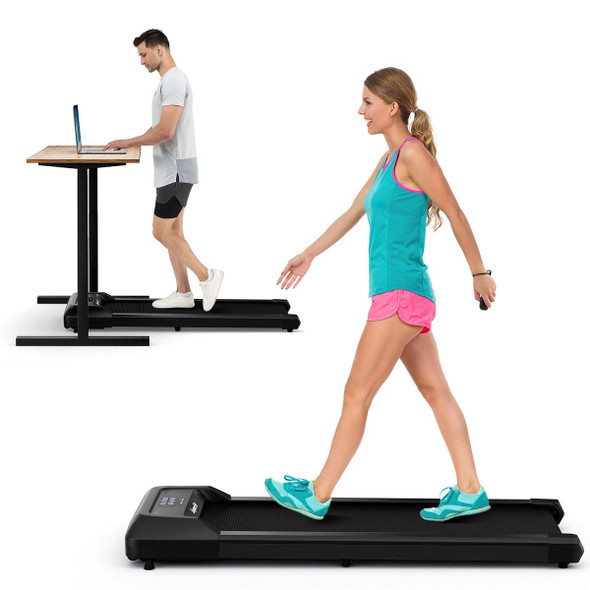 SuperFit 0.6-3.8MPH Under Desk Walking Pad Treadmill with Remote product image