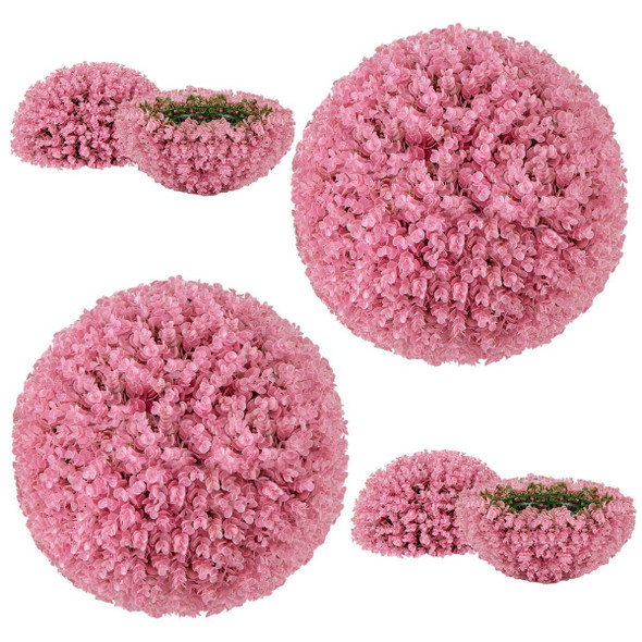 17.5-Inch Faux Decorative Artificial Plant Topiary Balls (Set of 2) product image