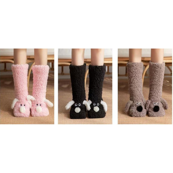 Women's Cozy Cartoon Dog Winter Socks product image