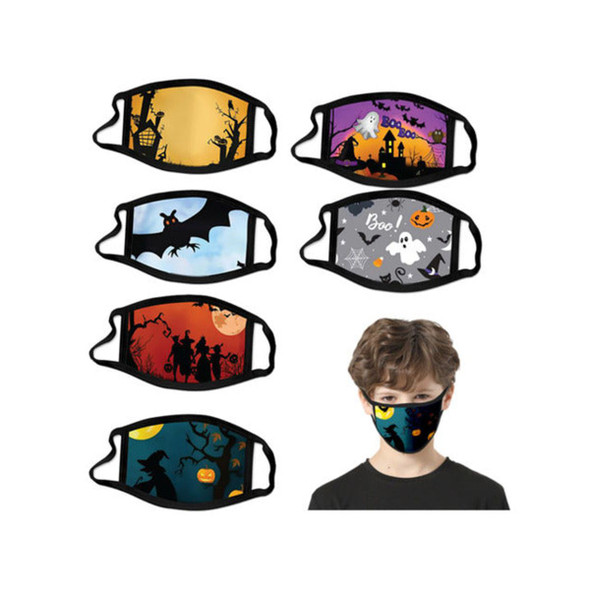 Kids' Halloween-Themed Reusable Face Mask (6-Pack) product image