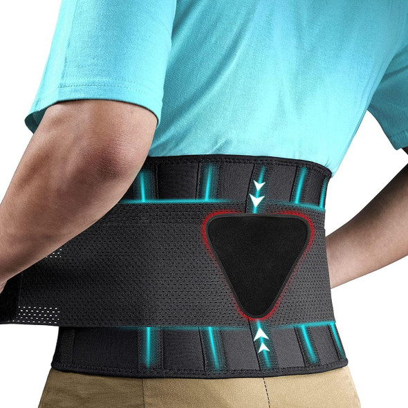 Lower Back Support with Adjustable Straps and Removable Lumbar Pad (X/XL) product image