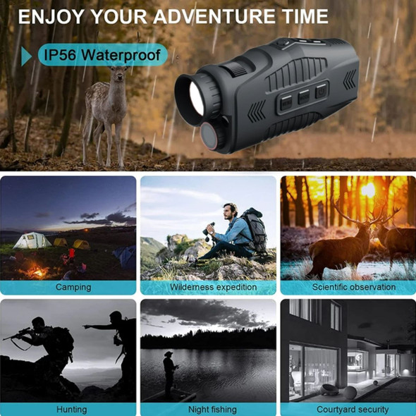 1080P Monocular Infrared Night Vision Day Night Use Device 5x Digital HD Zoom 300m Full Dark View Distance Hunting Telescope product image