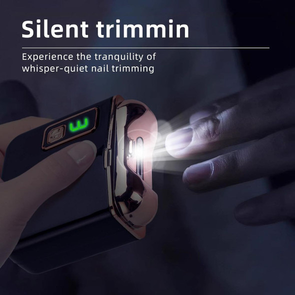Electric Nail Clipper with 3 Speed Levels and Nail Clip Storage, LCD Digital Display, USB Rechargeable Electric Nail Trimmer,(Black) product image