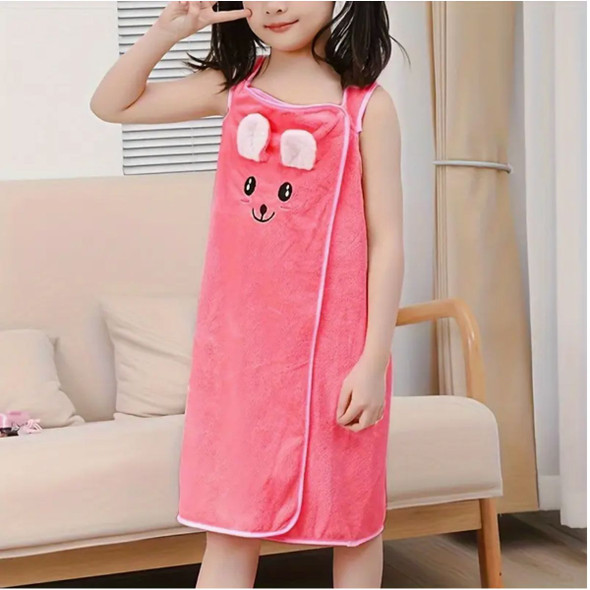 Kids' Rabbit Ears Bath Towel Wrap product image