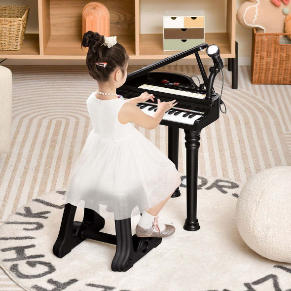 Kids' 31-Key Keyboard with Stool & Piano Lid product image