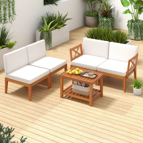 5-Piece Acacia Wood Patio Furniture Set  product image