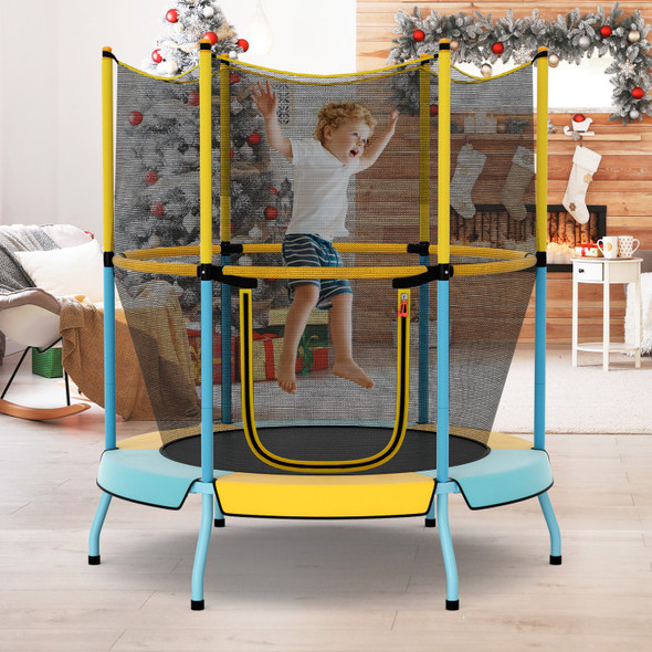 48-Inch Toddler Trampoline with Safety Enclosure Net product image