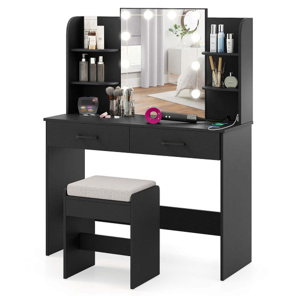 Makeup Vanity Desk with Lighted Mirror product image