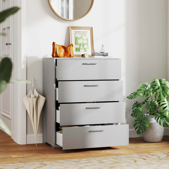 4/6-Drawer Chest of Drawers or Dresser with Metal Legs & Handles product image