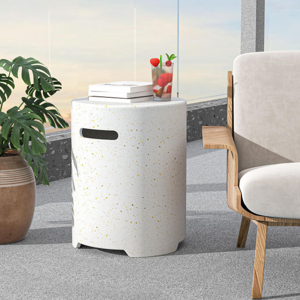 Propane Tank Cover Table with Side Handles and Protective Cover product image