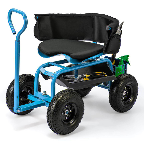 Adjustable Rolling Scooter with Swivel Seat product image