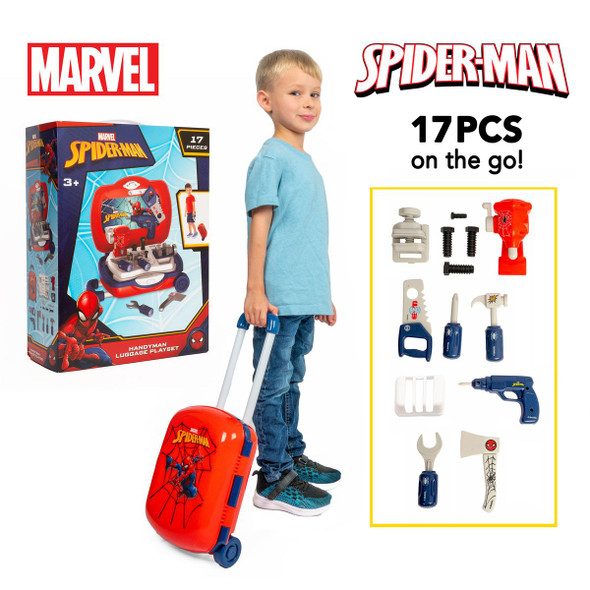 SpiderMan Handyman Luggage 17-Piece Tool Set product image