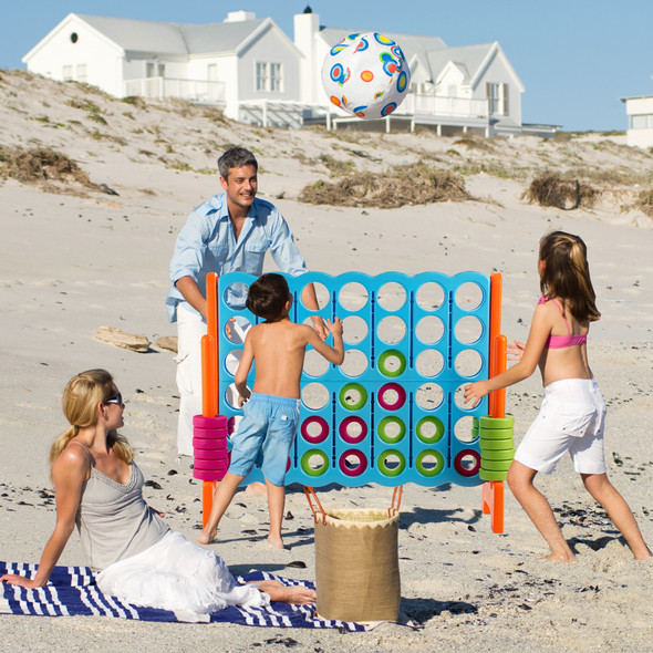 Jumbo 4-to-Score Giant Game Set with 42 Jumbo Rings product image