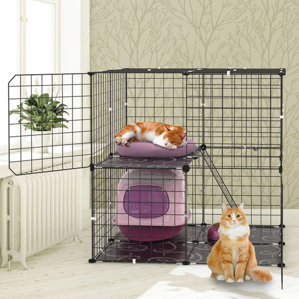 2-Tier Cat Kennel Cage  product image