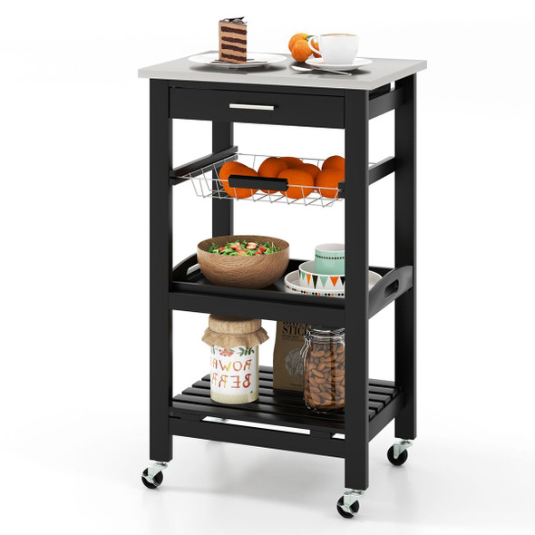 Compact Kitchen Island Rolling Cart  product image