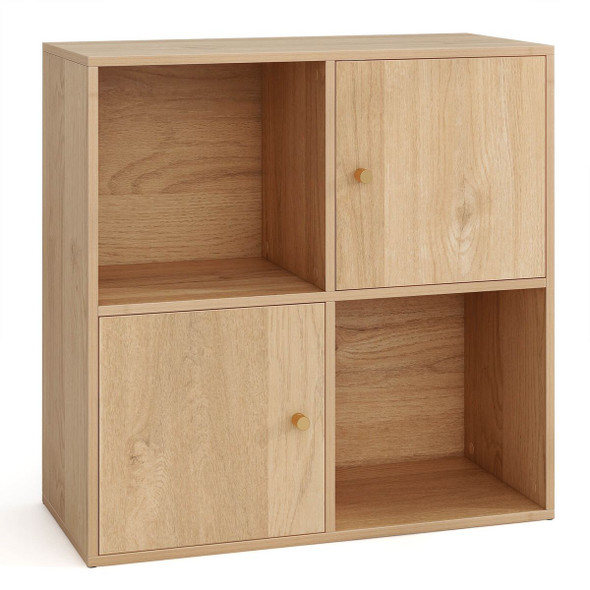 4-Cube Bookcase with 2 Storage Cabinets  product image