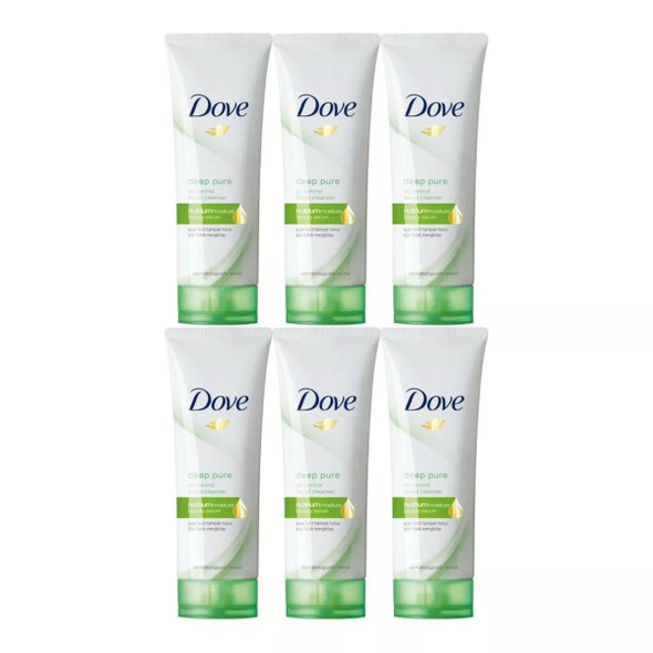 Dove Deep Pure Oil Control Facial Cleanser, 3.5 oz. (6-Pack) product image