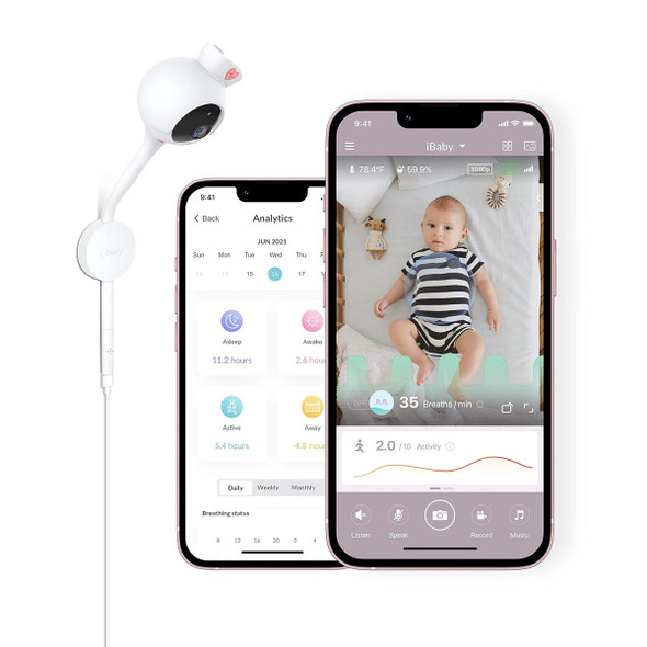 iBaby i2 Smart Baby Breathing Monitor with Camera and Audio product image