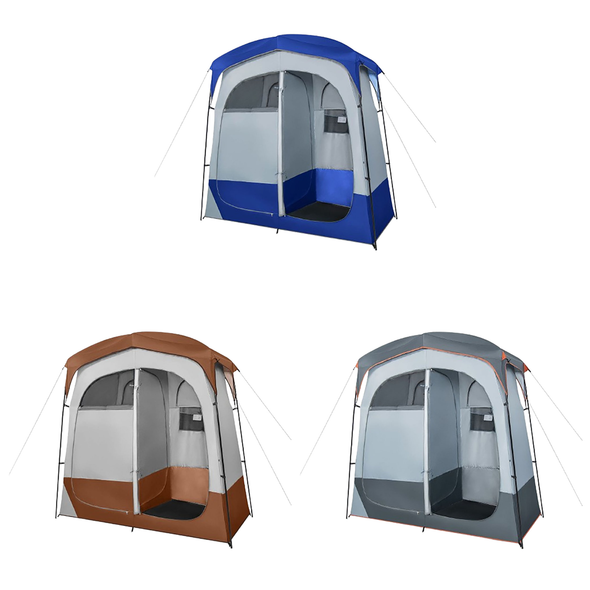 2-Room Privacy Shower Tent with Removable Rain Fly & Inside Pocket product image