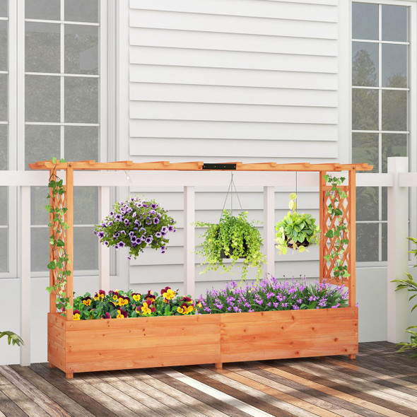 Raised Garden Bed with Built-in Trellis  product image