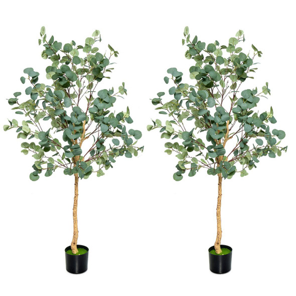 5.5 ft Artificial Fake Eucalyptus Tree product image