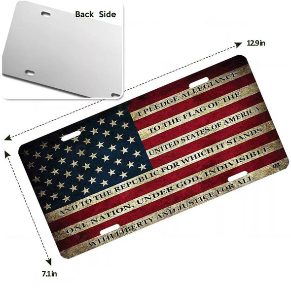 Tactical Novelty Usa Flag License Plate product image