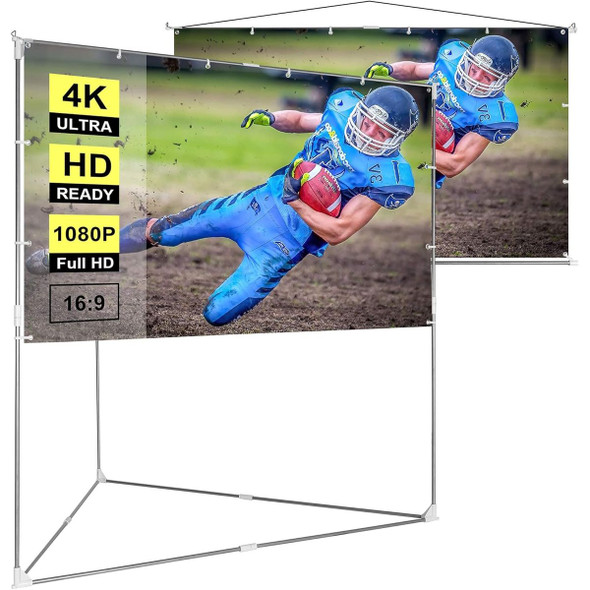 VIVOHOME 100-Inch Video Projector Screen with Triangle Stand product image